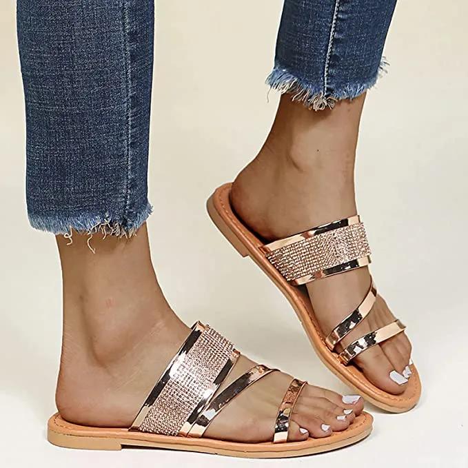 Women's Open Toe Slippers Comfort Lightweight  Casual Roman Shoes  Sandals