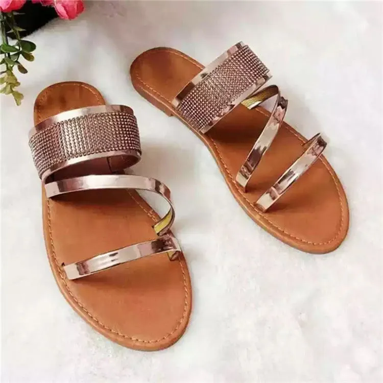 Women's Open Toe Slippers Comfort Lightweight  Casual Roman Shoes  Sandals
